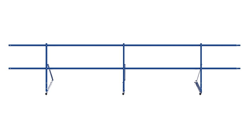 Ограждение кровельное NewLine H-60см, 3м, сигнально-синий (RAL 5005)