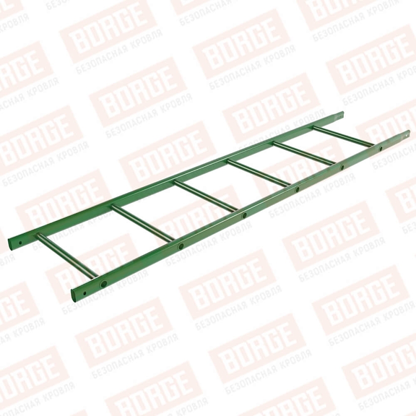 Лестница кровельная NewLine 1,8м, лиственно-зеленый (RAL 6002)