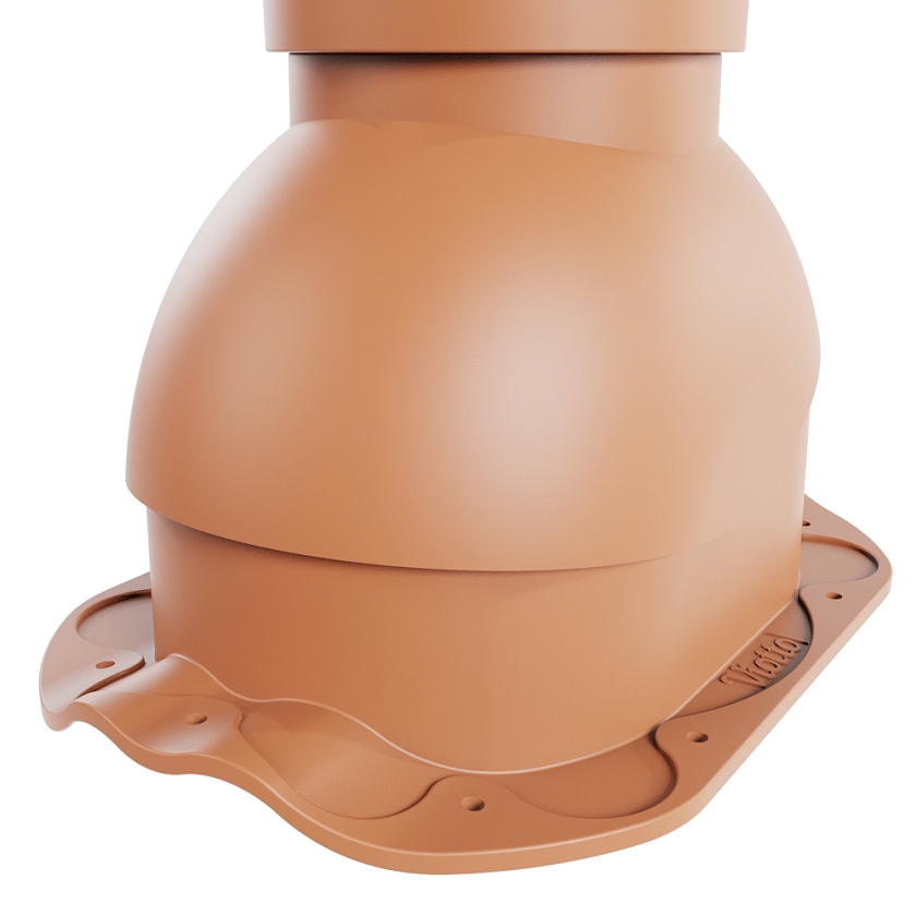 Выход вентиляции канализации Viotto, для МЧ Финнера, терракотовый (RAL 8004)