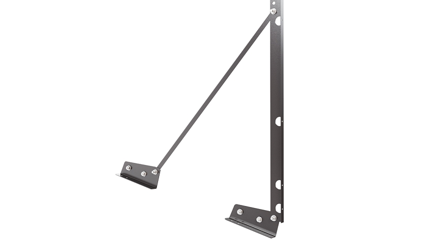 Ограждение кровельное NewLine H-120см, 3м, для фальцевой кровли, серо-коричневый (RR 32)