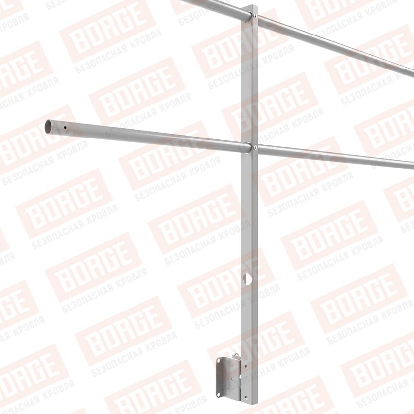 Ограждение парапетное NewLine H-90см, 3м, сигнально-серый (RAL 7004)