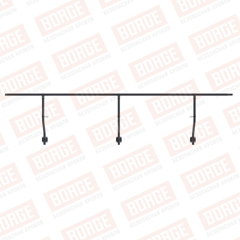 Ограждение парапетное BORGE H-30см, 3м, серый графит (RAL 7024)
