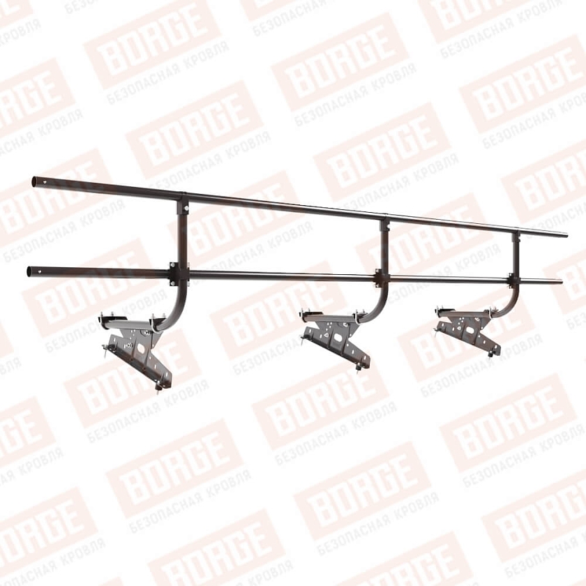 Ограждение кровельное BORGE H-60см, 3м, окрашенный (NL-805)