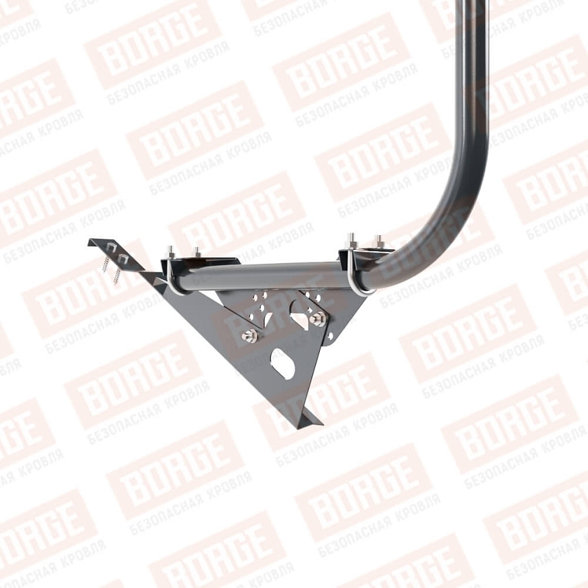 Ограждение кровельное BORGE H-120см, 3м, для черепичной кровли, антрацитово-серый (RAL 7016)