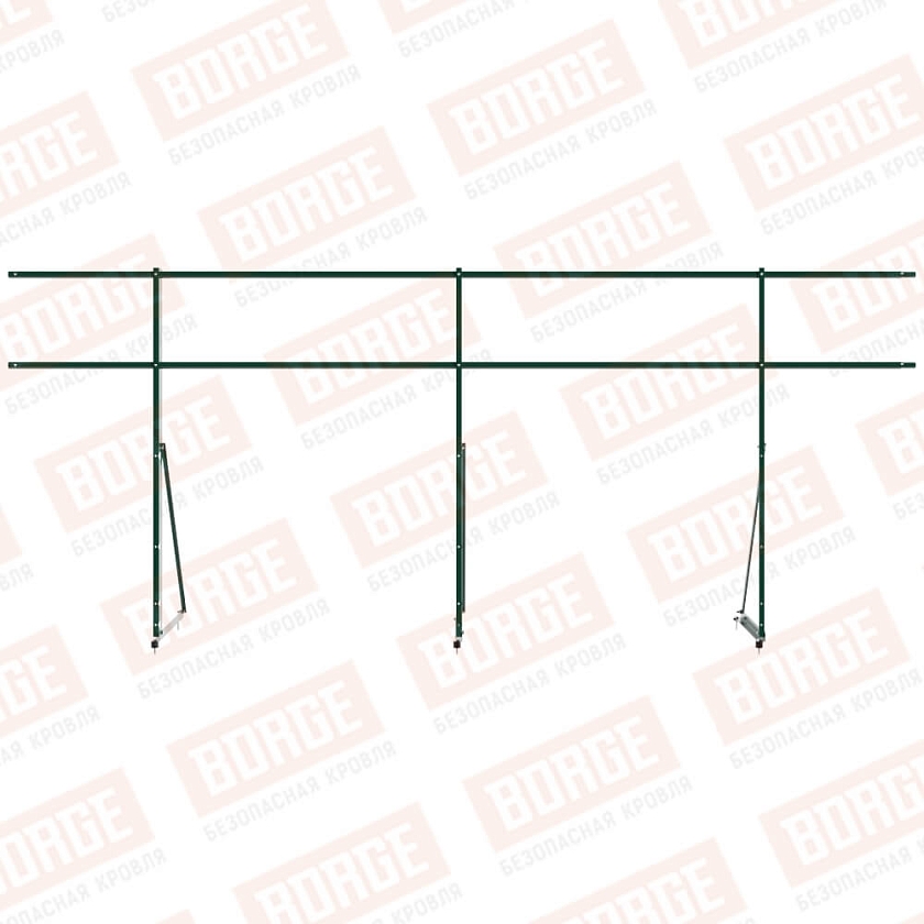 Ограждение декоративное NewLine H-120см, 3м, зелёный мох (RAL 6005)