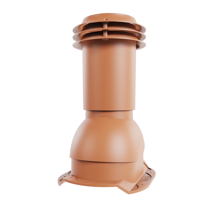 Выход вентиляции канализации Viotto, для МЧ Каскад, терракотовый (RAL 8004)