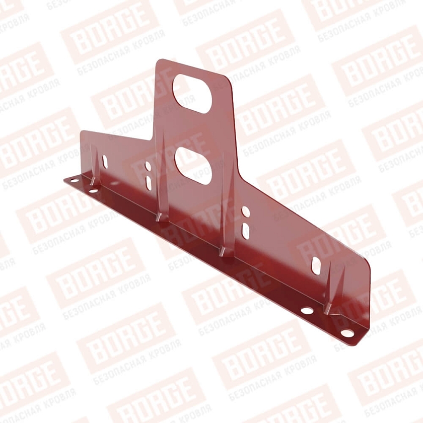 Универсальный кронштейн Русский Рубеж 25х45мм, оцинк., коричнево-красный (RAL 3011)