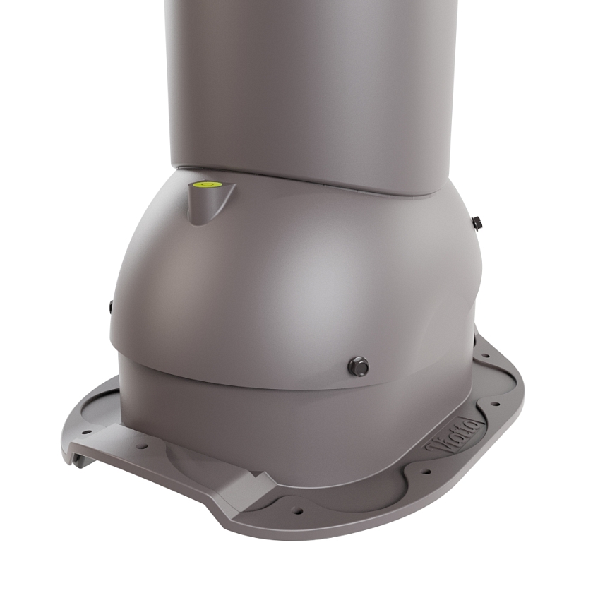 Роторная вентиляция Viotto, для МЧ Адаманте, d-125мм, утепленная, серо-коричневый (RAL 8019)