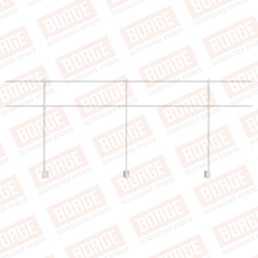 Ограждение парапетное NewLine H-120см, 3м, сигнально-белый (RAL 9003)