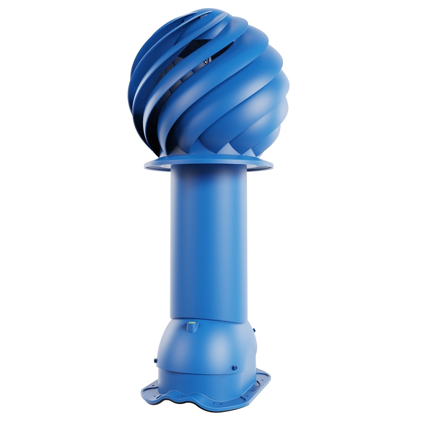 Роторная вентиляция Viotto, для МЧ Финнера, d-125мм, утепленная, сигнально-синий (RAL 5005)