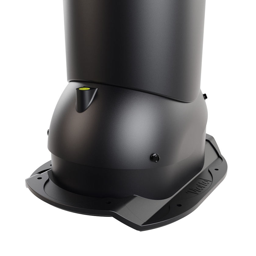 Роторная вентиляция Viotto, для МЧ Каскад, d-150мм, утепленная, чёрный (RAL 9005)