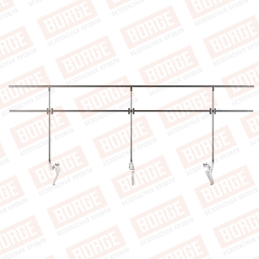 Ограждение кровельное BORGE H-120см, 3м, цинк