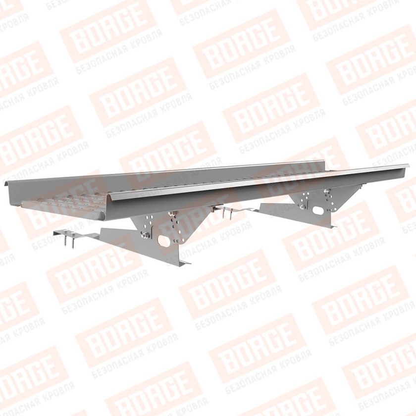Мостик переходной BORGE 1,5м, для черепичной кровли, сигнально-серый (RAL 7004)