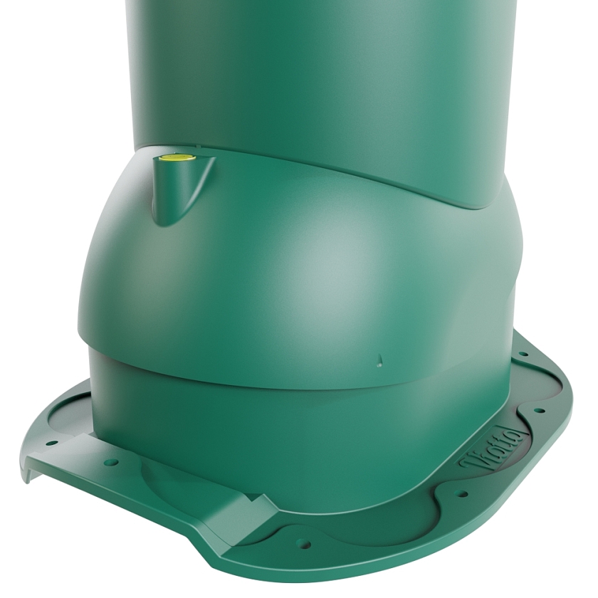 Роторная вентиляция Viotto, для МЧ Адаманте, d-110мм, утепленная, зелёный мох (RAL 6005)