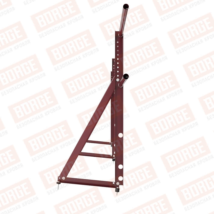 Ограждение кровельное Русский Рубеж H-90см, 3м, красное вино (RAL 3005)