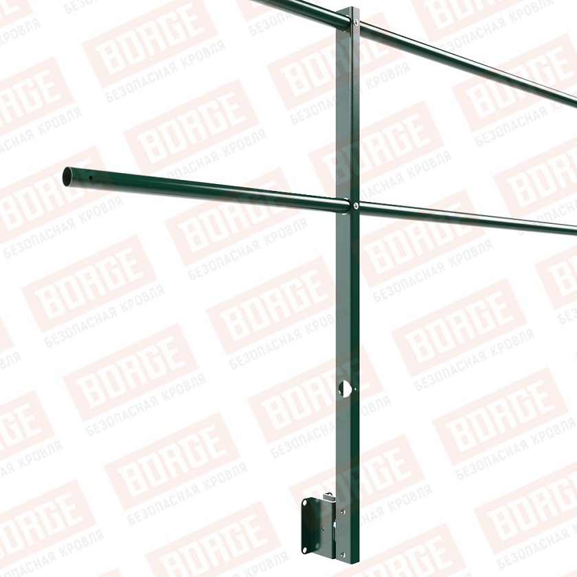 Ограждение парапетное NewLine H-90см, 3м, зеленый мох (RAL 6005)