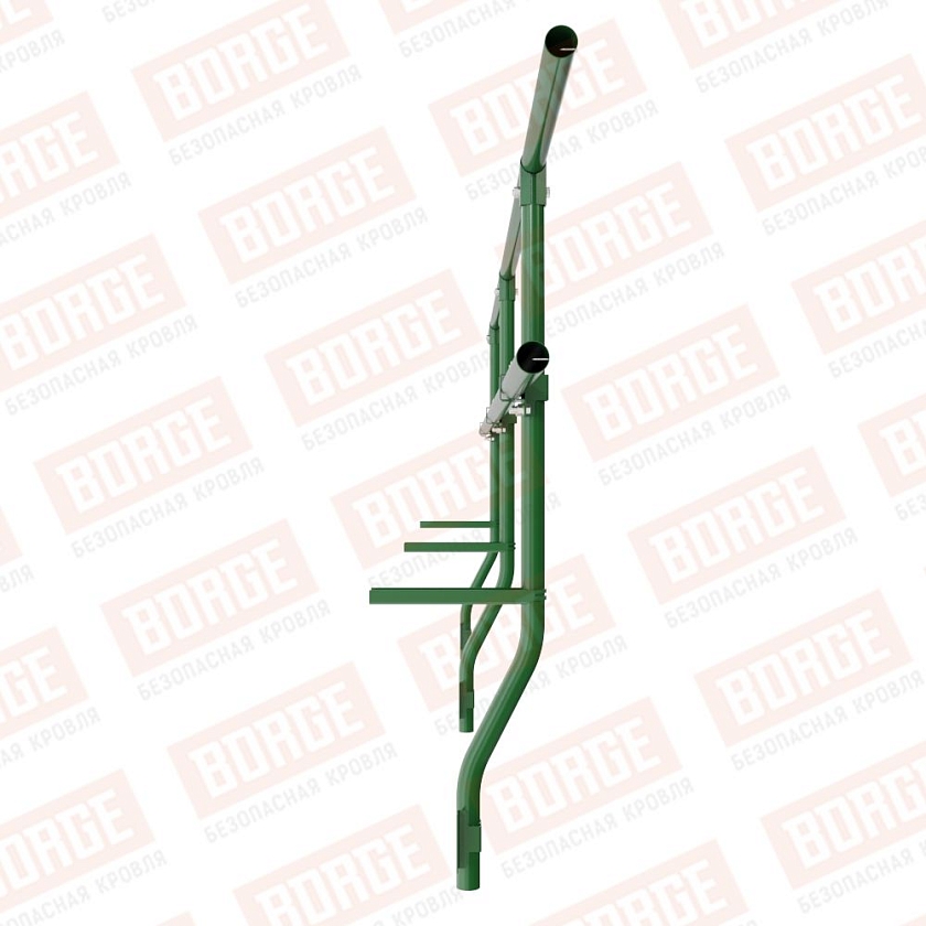 Ограждение парапетное BORGE H-60см, 3м, лиственно-зеленый (RAL 6002)