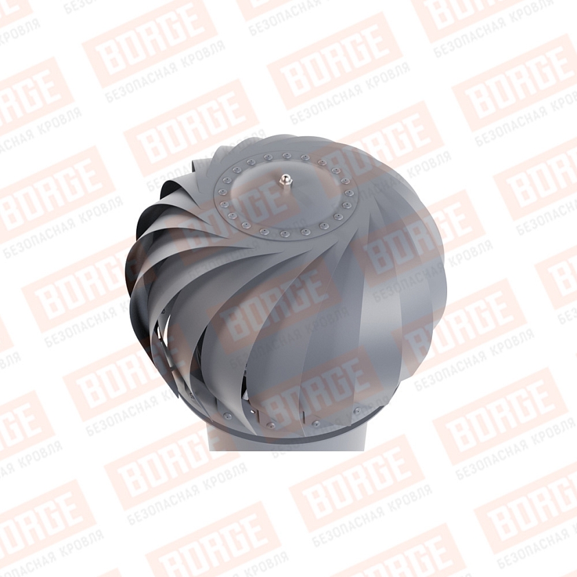 Роторная вентиляция Viotto, для готовой мягкой и фальцевой кровли, d-150мм, неутепленная, серый графит (RAL 7024)