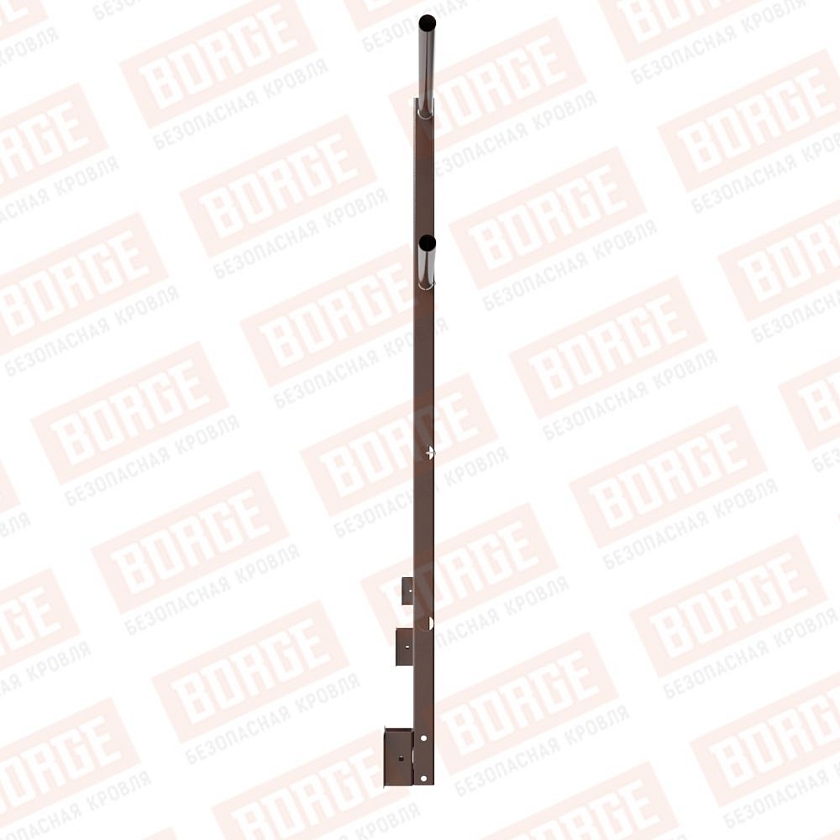 Ограждение парапетное NewLine H-120см, 3м, коричневый шоколад (RAL 8017)