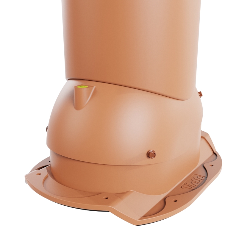 Роторная вентиляция Viotto, для МЧ Каскад, d-150мм, утепленная, терракотовый (RAL 8004)