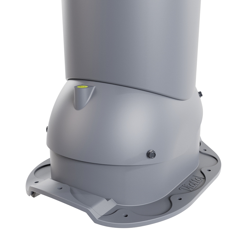 Роторная вентиляция Viotto, для МЧ Адаманте, d-150мм, утепленная, серый графит (RAL 7024)