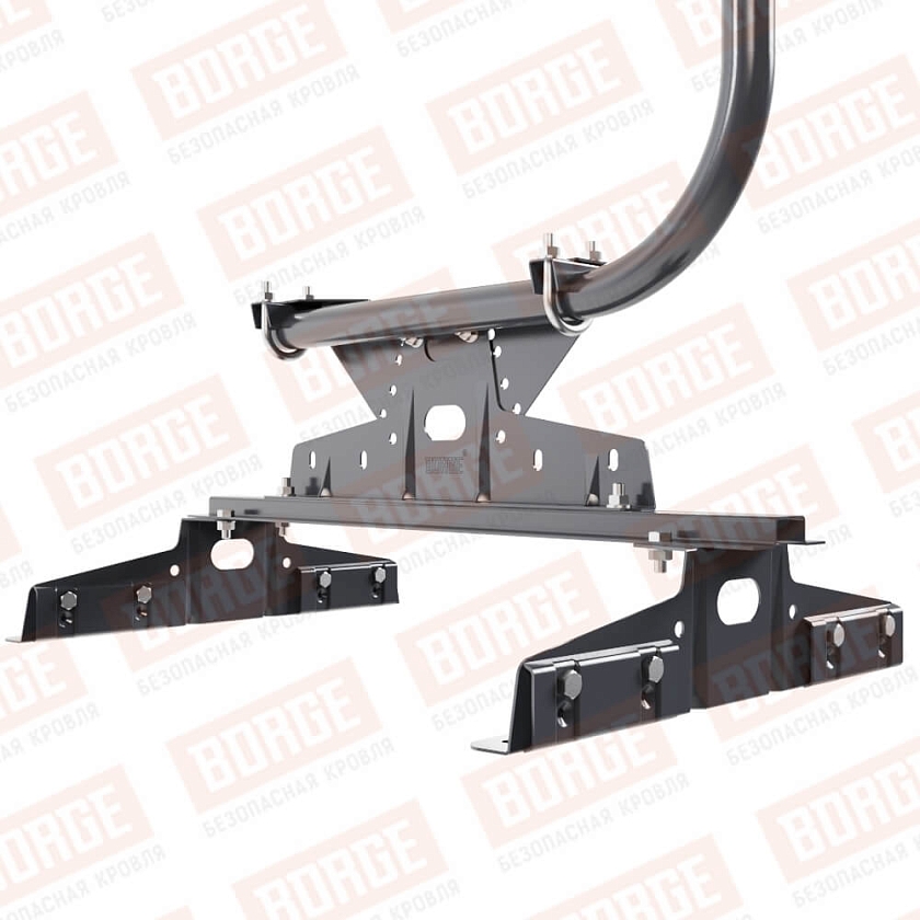 Ограждение кровельное BORGE H-120см, 3м, для параллельного фальца, серый графит (RAL 7024 matt)