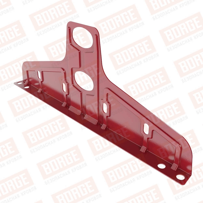 Универсальный кронштейн Русский Рубеж 20х40мм, оцинк., рубиново-красный (RAL 3003)