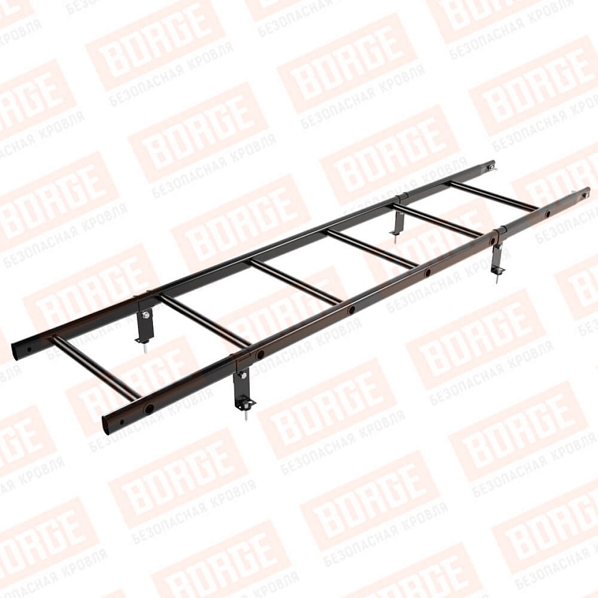 Комплект лестница кровельная BORGE 1,8м, чёрный (RAL 9005)