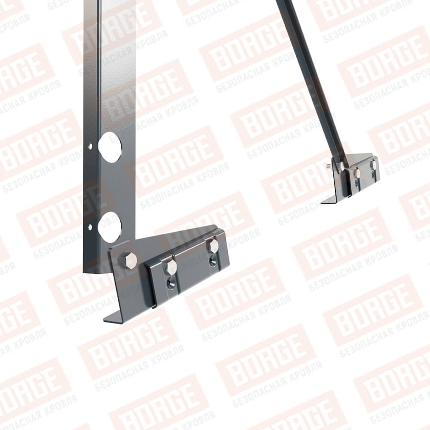 Ограждение декоративное NewLine H-120см, 3м, для фальцевой кровли, антрацитово-серый (RAL 7016)