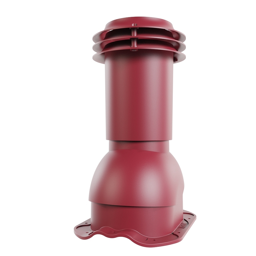 Выход вентиляции канализации Viotto, для МЧ Финнера, красное вино (RAL 3005)