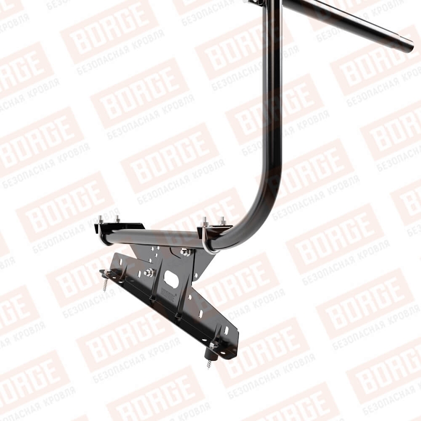 Ограждение кровельное BORGE H-90см, 3м, чёрный (RAL 9005 matt)