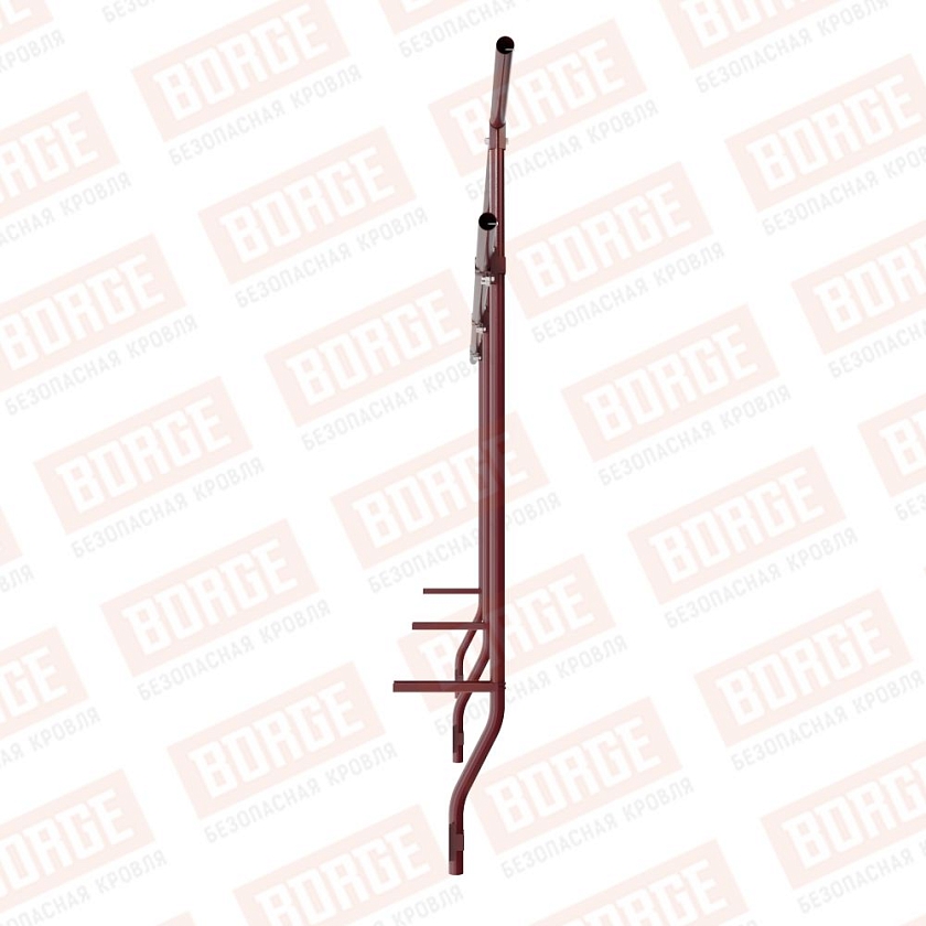 Ограждение парапетное BORGE H-120см, 3м, красное вино (RAL 3005)