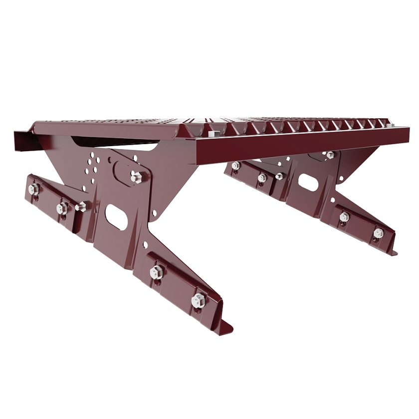 Ступень кровельная BORGE, для фальцевой кровли, красное вино (RAL 3005)