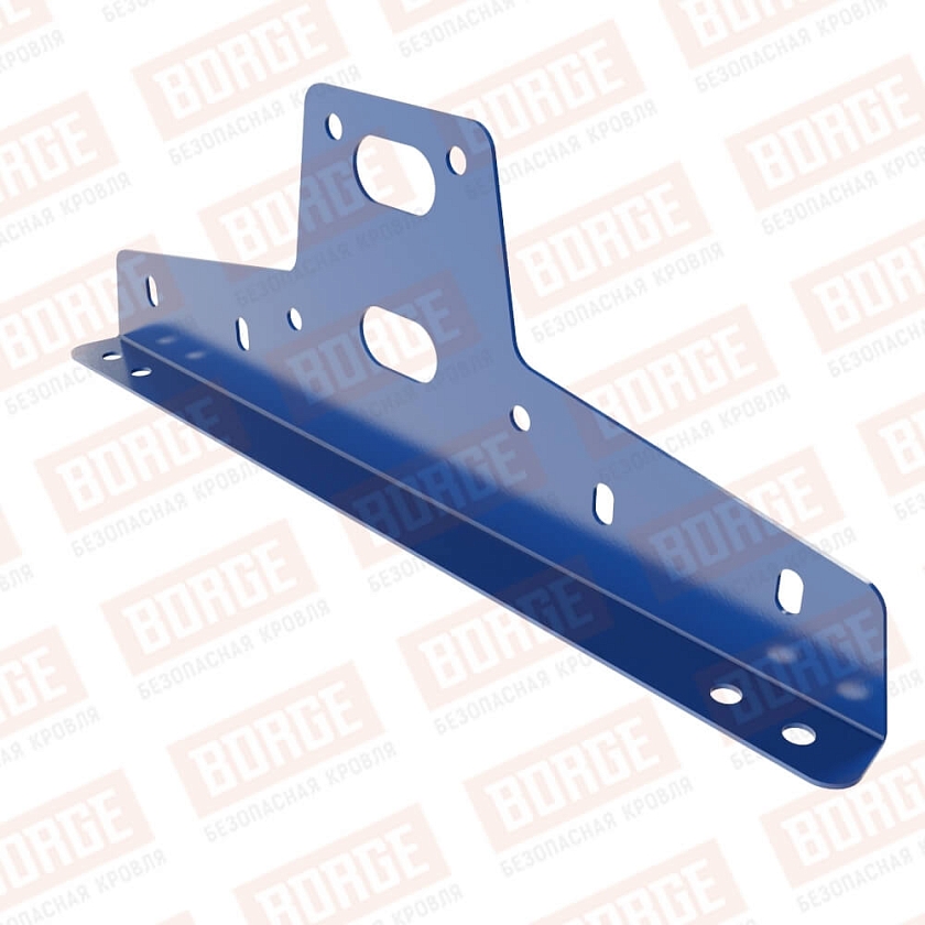 Универсальный кронштейн для переходного мостика Русский Рубеж, оцинк., сигнально-синий (RAL 5005)