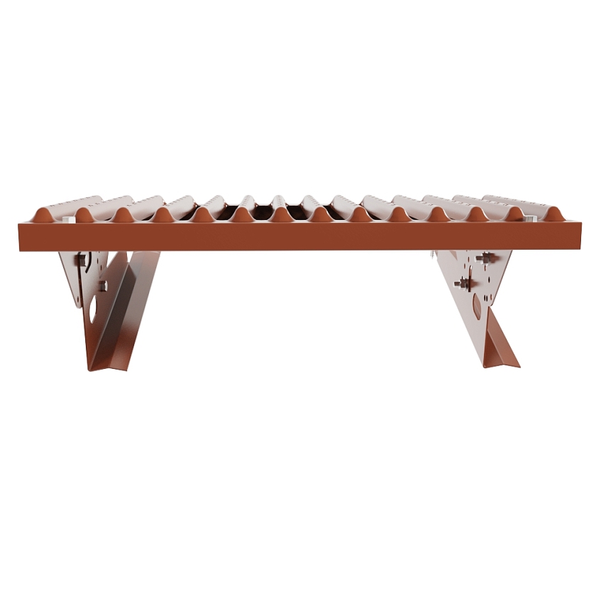 Ступень кровельная BORGE, для черепичной кровли, терракотовый (RAL 8004)