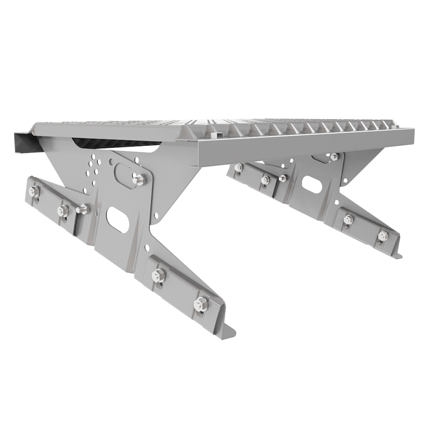 Ступень кровельная BORGE, для фальцевой кровли, сигнально-серый (RAL 7004)