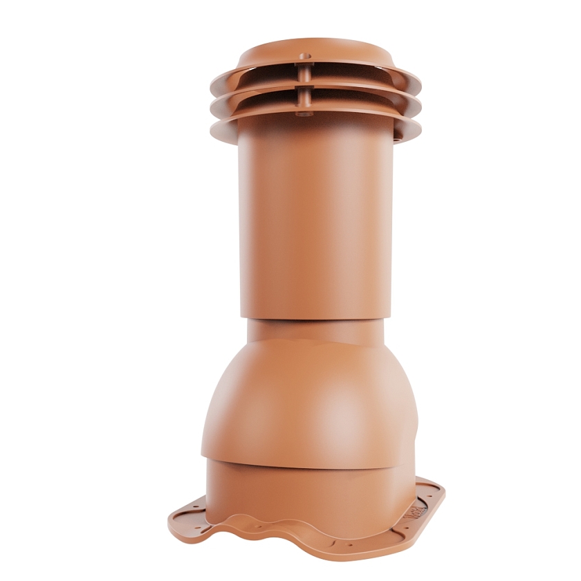Выход вентиляции канализации Viotto, для МЧ Финнера, терракотовый (RAL 8004)