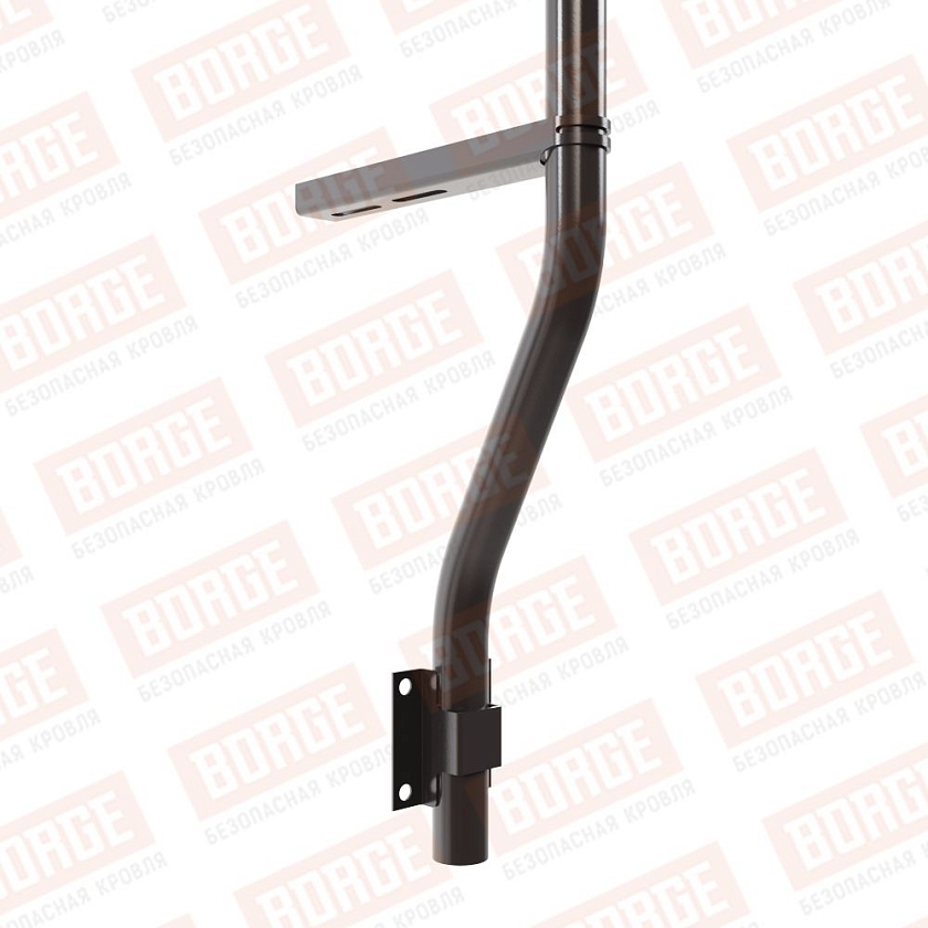 Ограждение парапетное BORGE H-90см, 3м, серо-коричневый (RR 32)