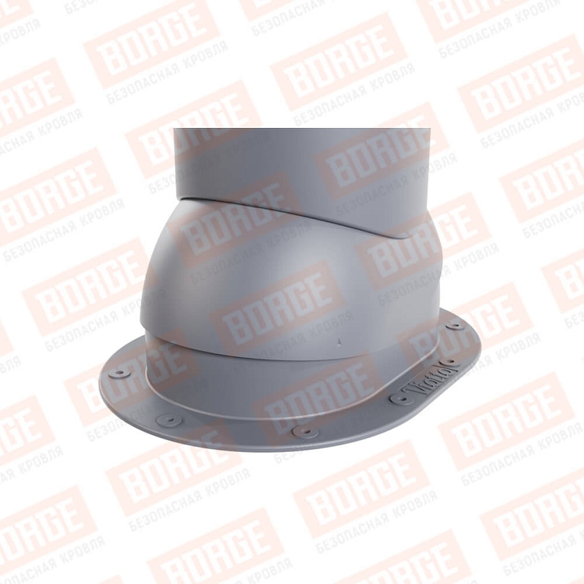 Роторная вентиляция Viotto, для готовой мягкой и фальцевой кровли, d-125мм, утепленная, серый графит (RAL 7024)