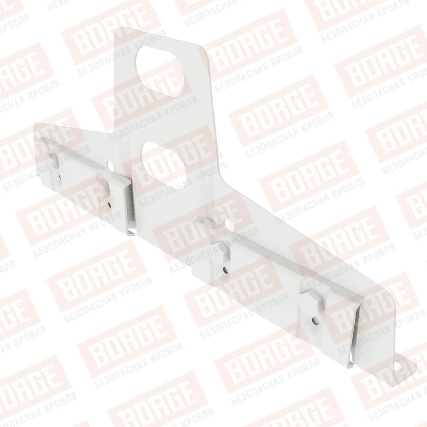 Универсальный кронштейн Русский Рубеж 25х45мм, оцинк., сигнально-белый (RAL 9003)