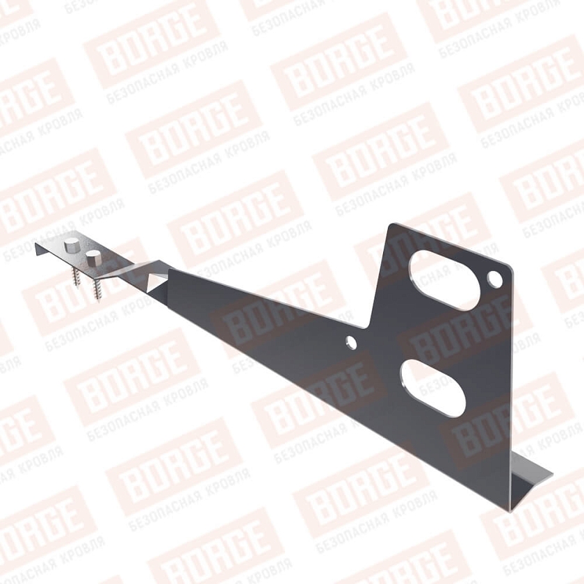 Универсальный кронштейн BORGE, для натуральной черепицы, серый графит (RAL 7024)