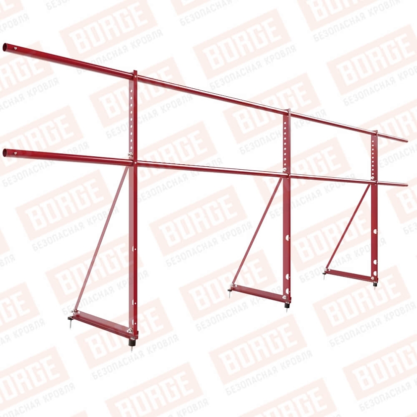 Ограждение декоративное NewLine H-90см, 3м, рубиново-красный (RAL 3003)