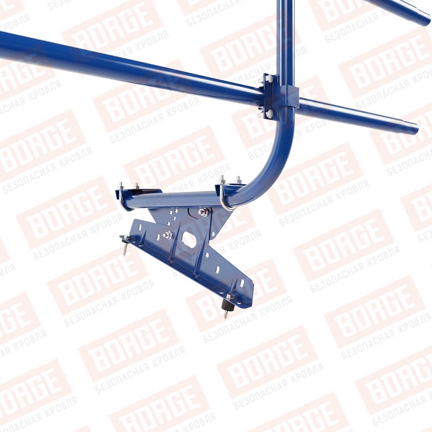 Ограждение кровельное BORGE H-60см, 3м, сигнально-синий (RAL 5005)