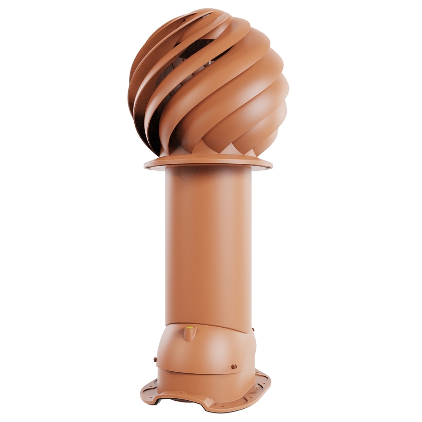 Роторная вентиляция Viotto, для МЧ Адаманте, d-150мм, утепленная, терракотовый (RAL 8004)