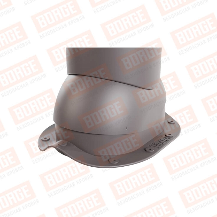 Труба вентиляционная Viotto, для МЧ Монтеррей, d-150мм, неутепленная, серо-коричневый (RAL 8019)