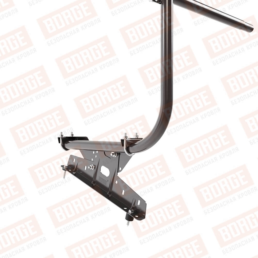 Ограждение кровельное BORGE H-90см, 3м, серо-коричневый (RR 32)