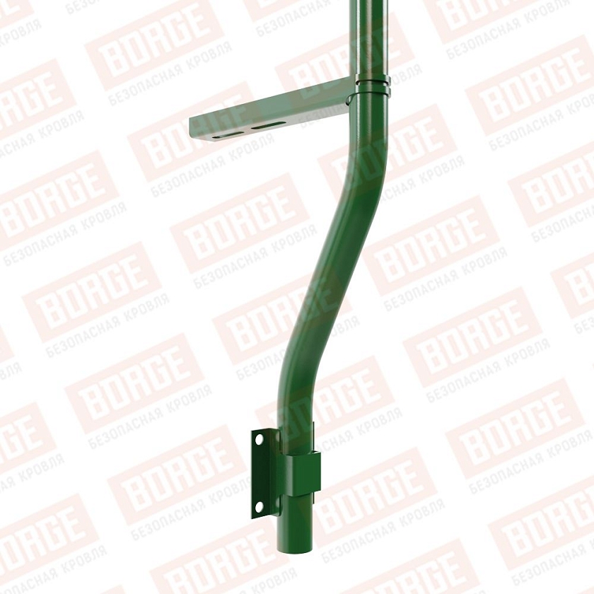 Ограждение парапетное BORGE H-120см, 3м, лиственно-зеленый (RAL 6002)