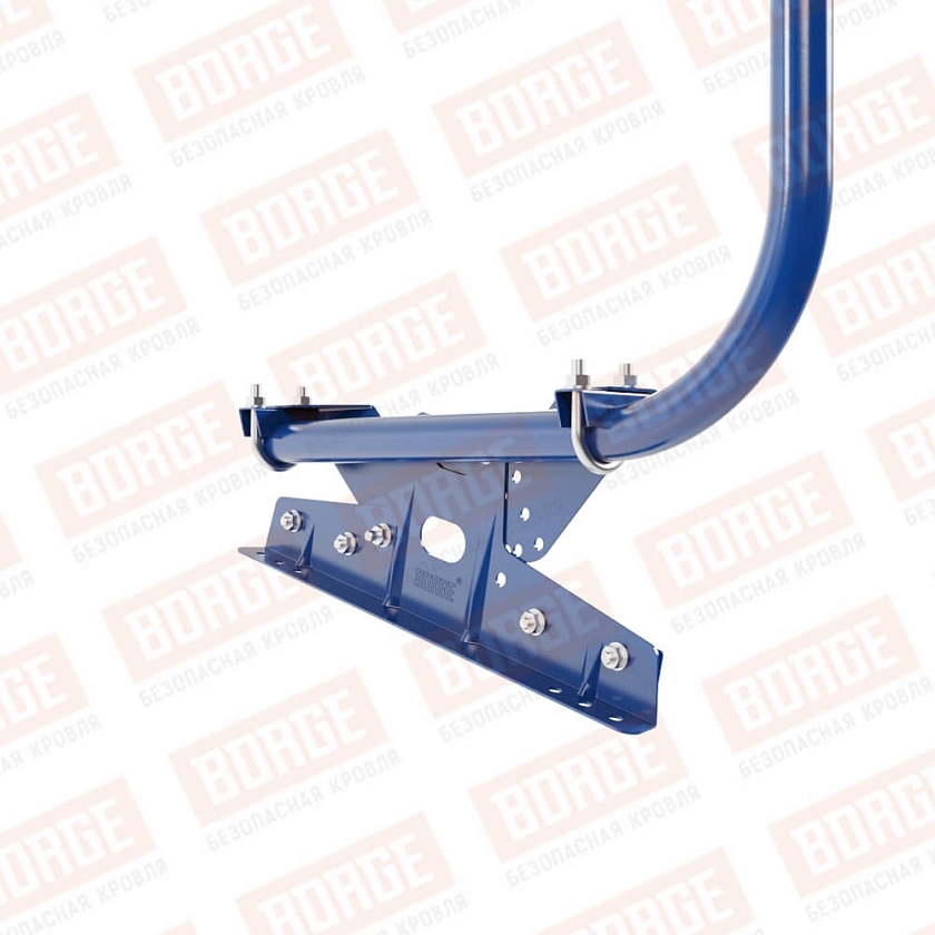 Ограждение кровельное BORGE H-120см, 3м, для фальцевой кровли, сигнально-синий (RAL 5005)