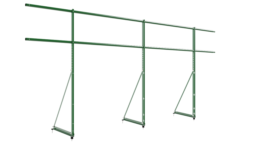 Ограждение кровельное NewLine H-120см, 3м, лиственно-зеленый (RAL 6002)