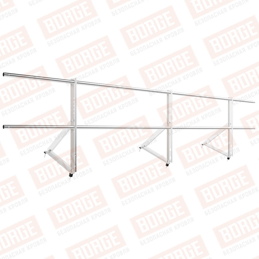 Ограждение кровельное Русский Рубеж H-60см, 3м, цинк
